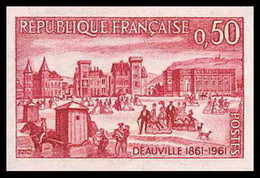 France N°1294 Centenaire De Deauville En 1861 Non Dentelé ** MNH (Imperf) - Sin Clasificación