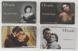 GREECE - Cinema Elizabeth Taylor,Set 4 VF Promotion Prepaid Cards(Sample),tirage 450,exp.date 31/07/11,mint - Grèce