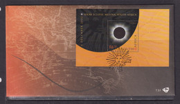 SOUTH AFRICA - 2002 Solar Eclipse Miniature Sheet FDC As Scan - Brieven En Documenten