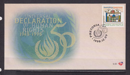 SOUTH AFRICA - 1998 Human Rights FDC As Scan - Brieven En Documenten