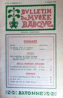 BULLETIN MUSEE BASQUEn°23 (1°T.1964)MUSEES D'ARTS Et TRADITIONS/Sommaire Sur Scan - Pays Basque