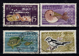 Nouvelles Hébrides - 1963 - Faune -- N° 207 à 210 - Oblit -Used - Used Stamps