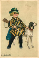 E. COLOMBO * CPA Illustrateur * Chasse Chasseur Hunt Hunting Chien Dog Enfant Fusil * N°479 - Colombo, E.