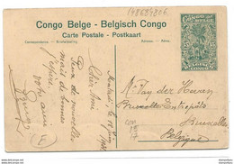 281 - 22 - Entier Postal Envoyé Du Congo En Belgique 1924 - Lettres & Documents