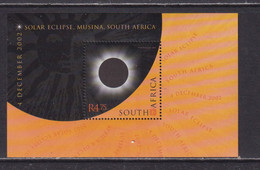 SOUTH AFRICA - 2002 Solar Eclipse Miniature Sheet As Scan - Unused Stamps