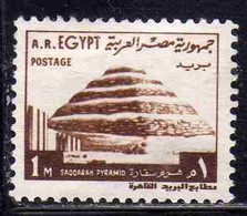 UAR EGYPT EGITTO 1972 1976 1973 SAQQARAH PYRAMID 1m USED USATO OBLITERE' - Oblitérés