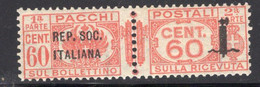 Repubblica Sociale (1944) - Pacchi Postali, 60 Cent. ** - Postal Parcels