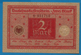 DEUTSCHES REICH 2 MARK 01.03.1920  # 9.951710 P# 59  DARLEHENSKASSENSCHEIN - Administración De La Deuda