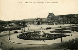 Tout Paris 1er * N°153 M * Vue Panoramique Du Jardin Des Tuileries * Autobus - Arrondissement: 01