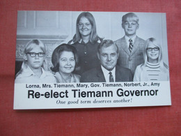 Re-elect Governor Tiemann.    Nebraska        Ref 5673 - Other & Unclassified