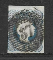 1855-1856 Portugal #6 D,Pedro V 25rs Blue #81 Figueira Da Foz- P1636 - Oblitérés