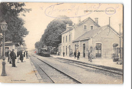 CPA 16 Jarnac La Gare Train - Jarnac