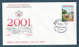 ⭐ Monaco - FDC - Premier Jour - YT N° 2279 - Musée Postal - 2000 ⭐ - FDC