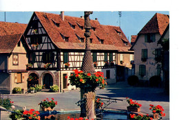 DAMBACH LA VILLE FONTAINE FLEURIE - Dambach-la-ville