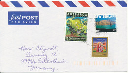 New Zealand Air Mail Cover Sent To Germany 8-5-2002 Topic Stamps - Corréo Aéreo