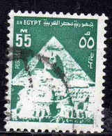 UAR EGYPT EGITTO 1972 1976 1974 SPHINX AND MIDDLE PYRAMID 55m USED USATO OBLITERE' - Oblitérés