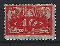 Poland 1920  Officials (*) MM  Mi.3 - Service