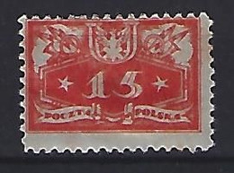 Poland 1920  Officials (*) MM  Mi.4 - Dienstzegels