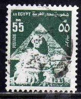 UAR EGYPT EGITTO 1972 1976 1974 SPHINX AND MIDDLE PYRAMID 55m USED USATO OBLITERE' - Oblitérés