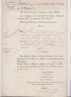 1817-Chateau Des Tuileries-Nomination Du Sieur Augustin D'ARLOT  ,Suppléant Du Juge De Paix De Riberac, Dordogne - Documentos Históricos