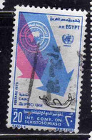 UAR EGYPT EGITTO 1975 UN DAY ONU INTERNATIONAL CONFERENCE OF SCHISTOSOMIASIS BILHARZIASIS 20m USED USATO OBLITERE' - Oblitérés