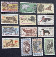 Selection Of Used/Cancelled Stamps From Czechoslovakia Wild & Domestic Animals. No DC-488 - Oblitérés