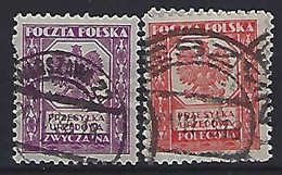 Poland 1933  Officials (o) Mi.17-18 - Dienstmarken