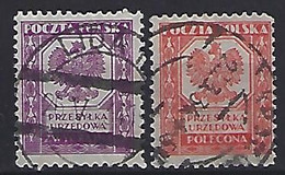 Poland 1933  Officials (o) Mi.17-18 - Dienstzegels