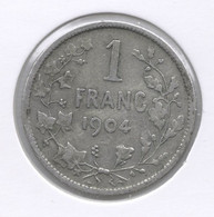 LEOPOLD II * 1 Frank 1904 Frans  Met Punt * Z.Fraai * Nr 11168 - 1 Franc