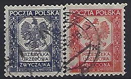 Poland 1935  Officials (o) Mi.19-20 - Dienstmarken