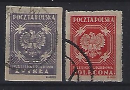 Poland 1946  Officials (o) Mi.23-24 B - Oficiales