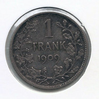 LEOPOLD II * 1 Frank 1909 Vlaams  Zonder Punt * Z.Fraai / Prachtig * Nr 11192 - 1 Franc