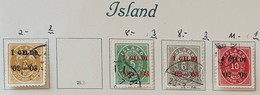 Island 1902 Schönes Lot Auf Borek-Albumblatt - Gebraucht