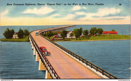 Florida New Overseas Highway Above Pigeon Key On Way To Key West 1947 - Key West & The Keys