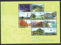 Hong Kong 2019 Hiking Trails Series No. 2: MacLehose Trail Full Sheet MNH Mountain Landscape Fauna - Unused Stamps