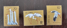 CHINE Oiseaux, Oiseau, Bird, Pajaro. T110 ** Mnh.  Série Complete 1986 - Aves Gruiformes (Grullas)