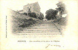 Esneux - Les Escaliers Et La Place De L'Eglise (Phototypie Dethine & Tilkin 1902 Hôtel) - Esneux