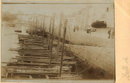 Belle Ile En Mer * Carte Photo * Le Quai Et Flotille De Bateaux De Pêche - Belle Ile En Mer