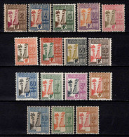 Guadeloupe  - 1928/44 -  Tb Taxe N° 25 à 40   - Neufs ** - MNH - Timbres-taxe