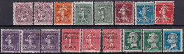 ALAOUITES - 1925 - SURCHARGES - YVERT N°1+VARIETE +2+3+3d+4+5+6+7+7f+7g+12+12c+VARIETE+... * MH - COTE > 250  EUR - - Unused Stamps