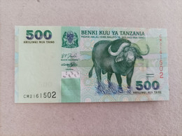 Billete De Tanzania De 500 Schillings, Bufalo, Año 2003, UNC - Tansania