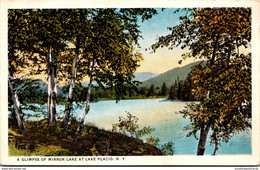 New York Lake Placid Glimpse Of Mirror Lake - Adirondack