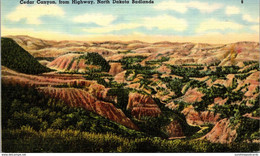 North Dakota Badlands Cedar Canyon From Highway - Autres & Non Classés