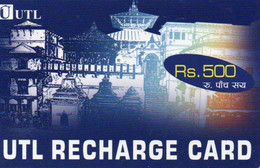 Recharge GSM - Népal - UTL - Rs. 500 BleueTemple - Nepal