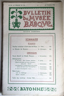 BULLETIN MUSEE BASQUEn°34(4°T.1966)FOUILLES ROMAINES STJEAN LE VIEUX/ LA GACETA DE BAYONA+CHRONIQUES/Som.sur Scan - Pays Basque