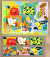 Hong Kong 2021 Special Flora Set+M/S MNH   Flower - Neufs