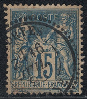 SAGE - N°90 - OBLITERATION - CACHET A DATE TYPE 25 - ANDRYES - YONNE - RARE INDICE 17 SUR LETTRE. - Andere & Zonder Classificatie