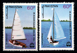 Pakistan 1983 Mi. 607-608 Neuf ** 100% Jeux Asiatiques, New Delhi - Pakistan