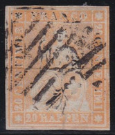 Suisse  .    Y&T    .   29b  .  Papier Mince  (2 Scans)        .      O    .      Oblitéré  .   /    .    Gestempelt - Gebraucht