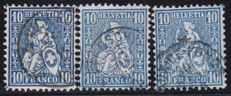 Suisse  .    Y&T    .  36  3x     .   O    .      Oblitéré  .   /  .    Gestempelt - Used Stamps